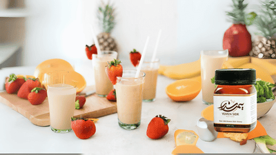 Tropical Smoothie with Sidr Honey Hadrami