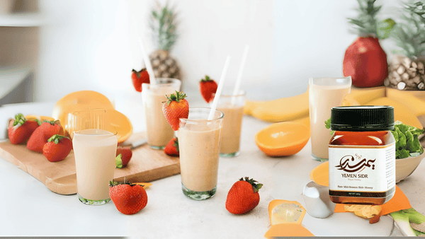 Tropischer Smoothie mit Sidr-Honig Hadrami