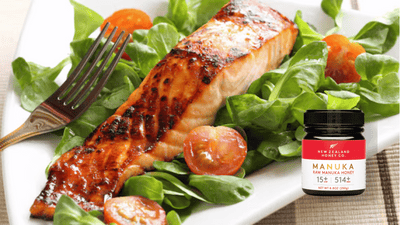 Glasierter Lachs mit Manuka-Honig UMF™ 15+