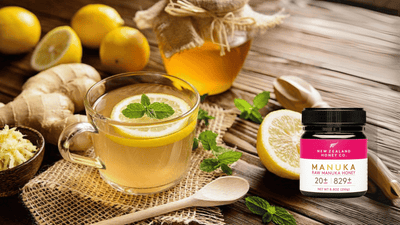 Thé immunitaire au gingembre et au citron avec miel de Manuka UMF™ 20+