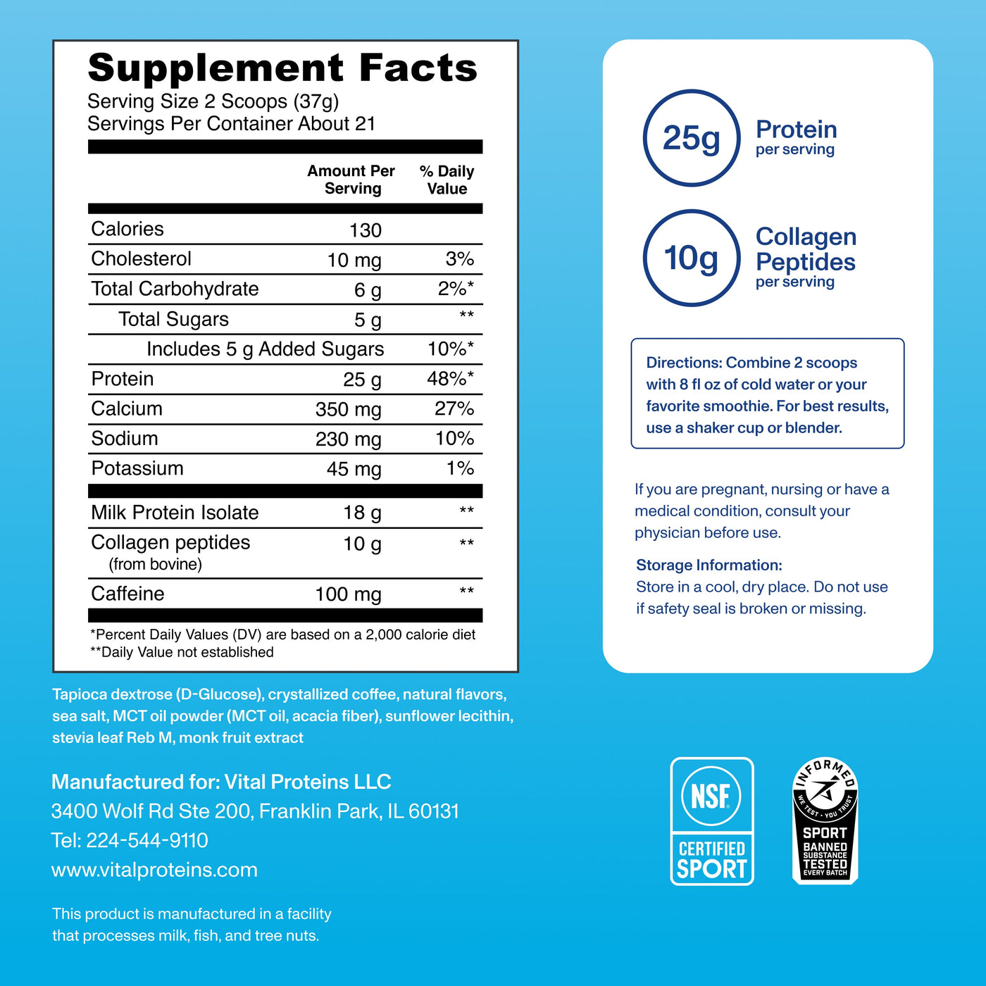 Poudre de protéines Vital Performance™