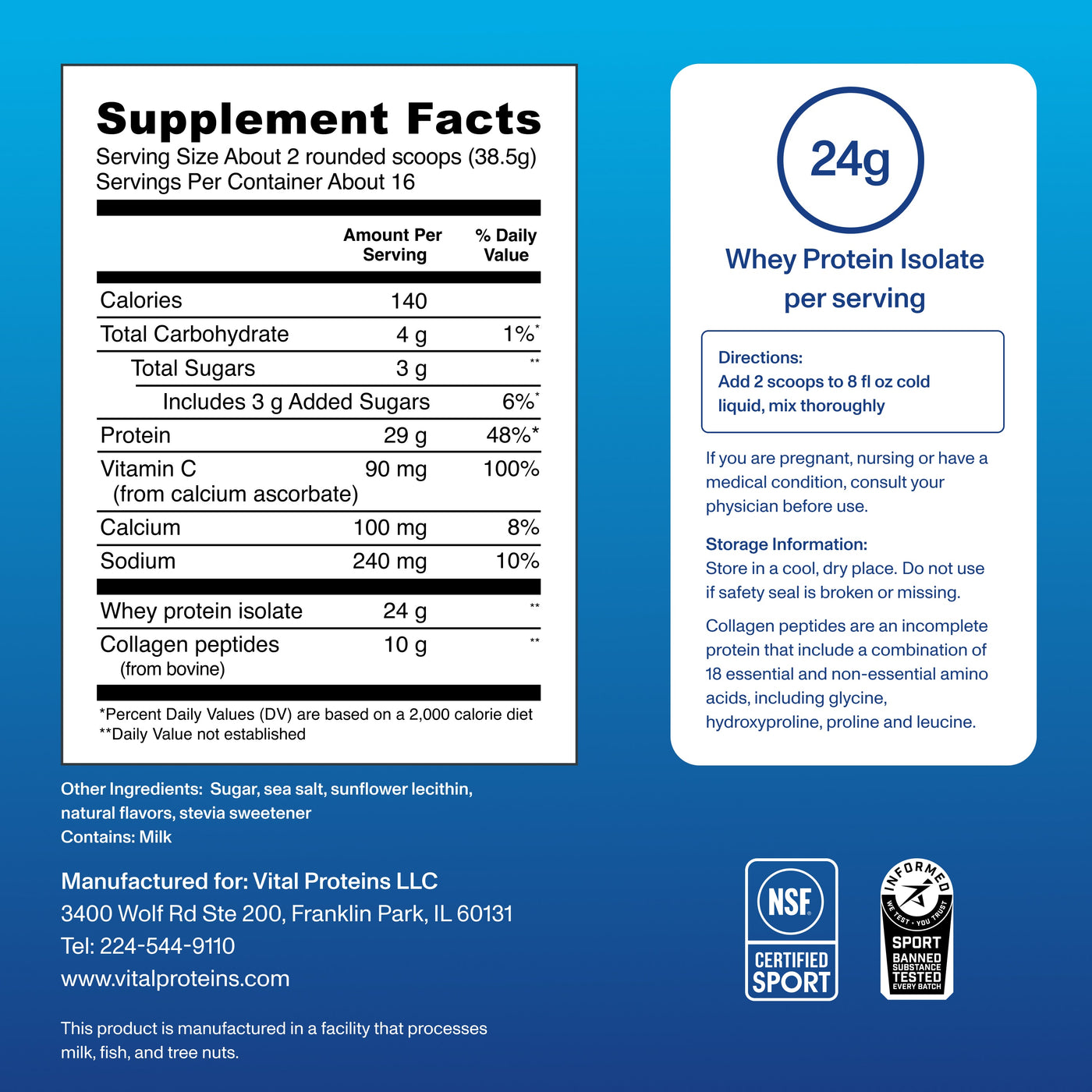 Whey + Collagen - Protein Powder