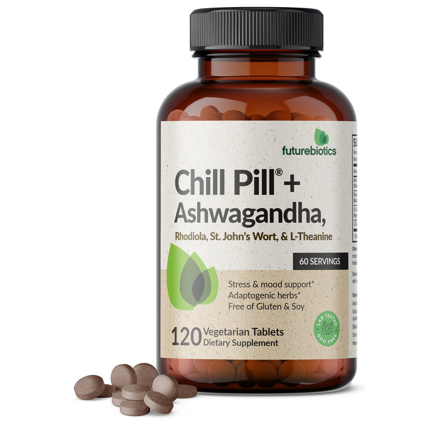 Chill Pill + Ashwagandha, Rhodiola, St. John’s Wort, & L-Theanine 2000 MG - Manu Honey