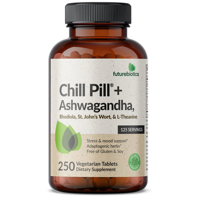 Chill Pill + Ashwagandha, Rhodiola, St. John’s Wort, & L-Theanine 2000 MG - Manu Honey