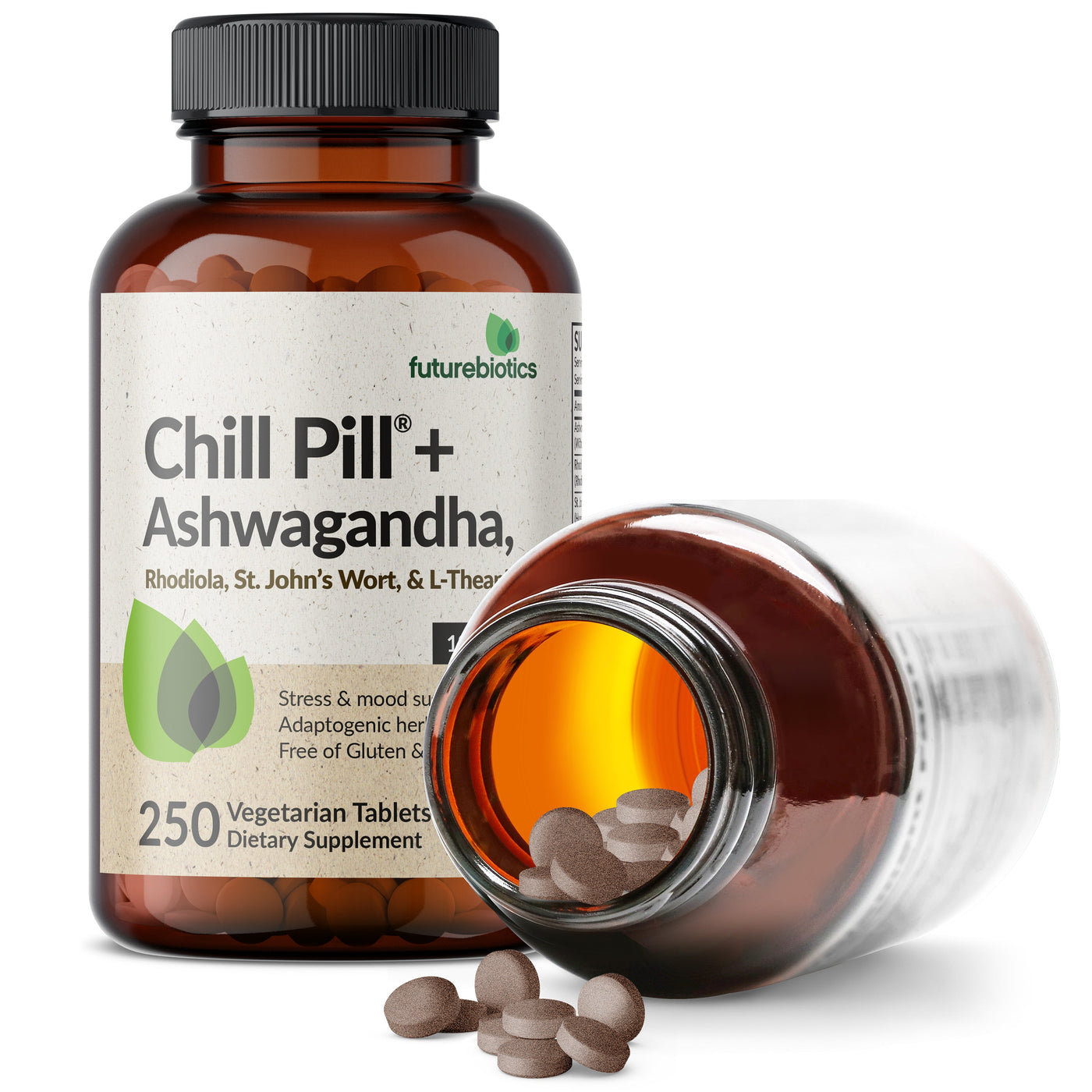 Chill Pill + Ashwagandha, Rhodiola, St. John’s Wort, & L-Theanine 2000 MG - Manu Honey