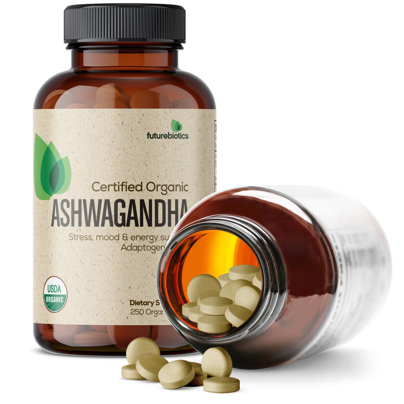 Certified Organic Ashwagandha 2100 MG per Serving - Manu Honey