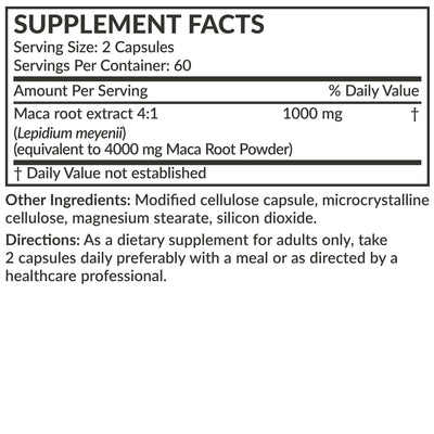 Maca Root Extra Strength 4000 MG - Manu Honey