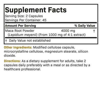 Maca Root Extra Strength 4000 MG - Manu Honey