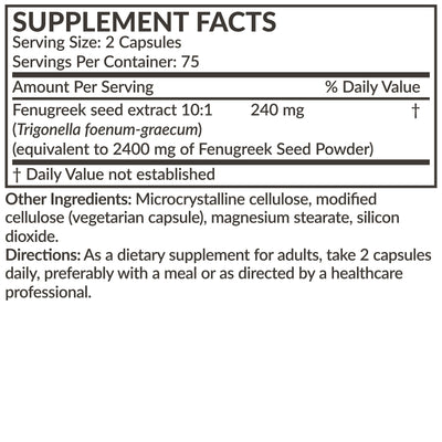 Fenugreek Extra Strength 2400 MG - Manu Honey