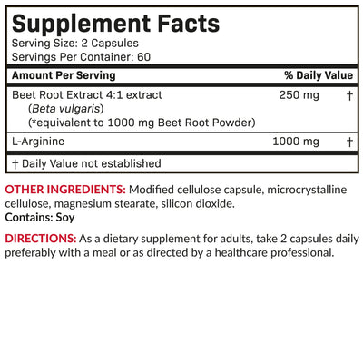 Beet Root + L-Arginine - Manu Honey