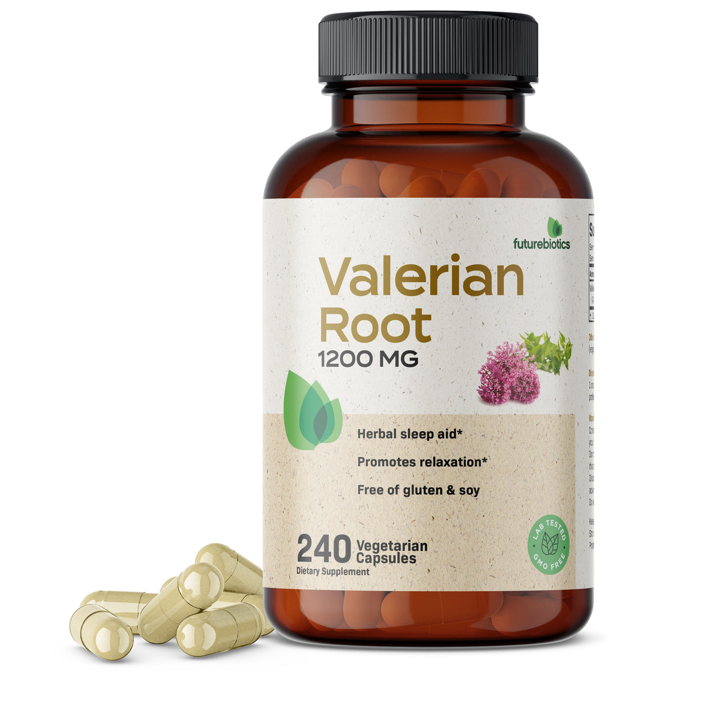 Valerian Root 1200 MG, 240 Vegetarian Capsules - Manu Honey