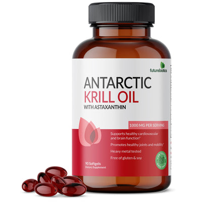 Antarctic Krill Oil 1000 MG with Astaxanthin - Manu Honey