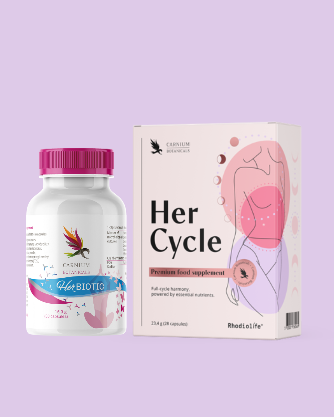 Paket " Regelmäßige Periode & gesunder Darm": Her Cycle + Her Biotic -20%