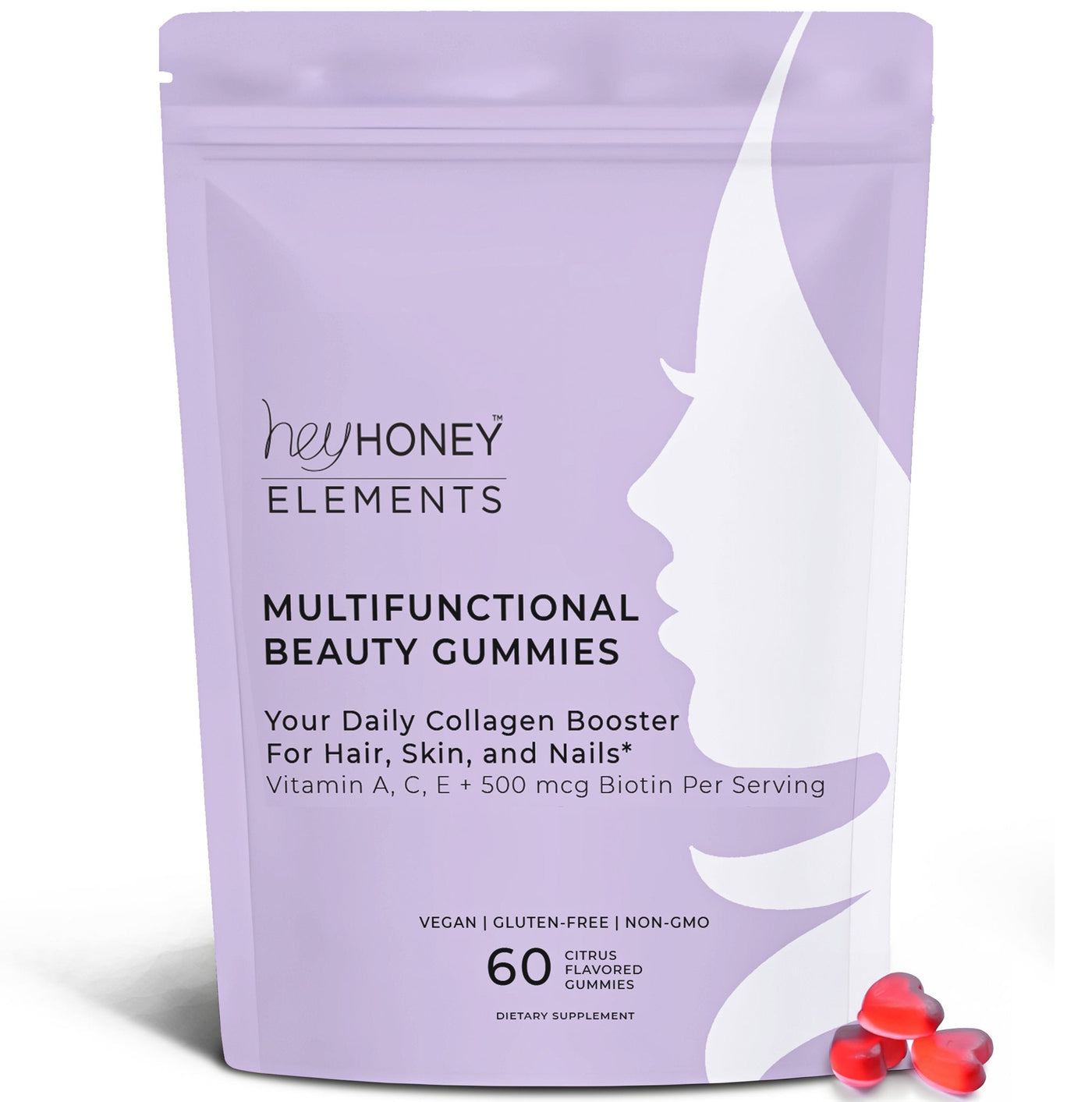 Multifunctional Supplement Gummies for Skin, Hair, and Nails